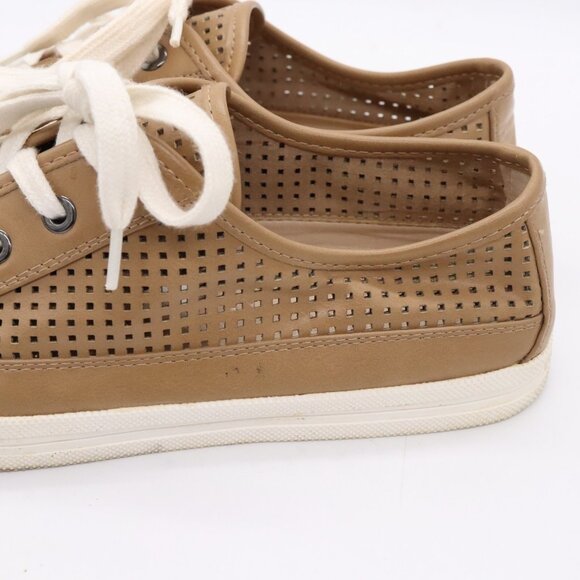 Calvin Klein Marigold Leather Fashion Sneakers Women's Size 8 (EU 38)Brown Shoes - Picture 5 of 16